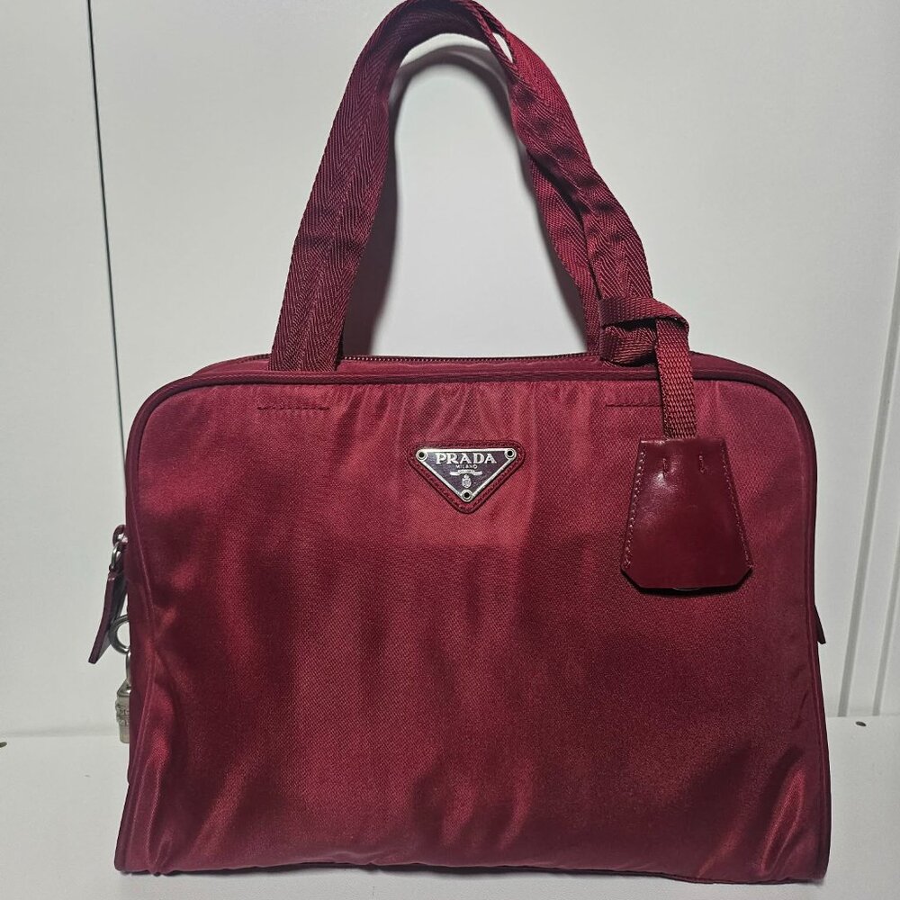 Prada Burgundy Shoulder Bag
